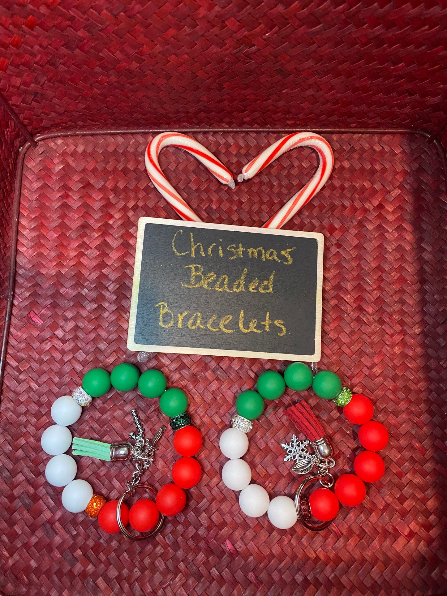 Christmas Beaded Bracelets