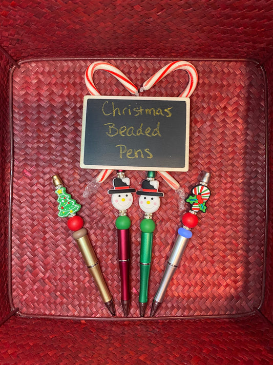 Christmas Beaded Pens 1