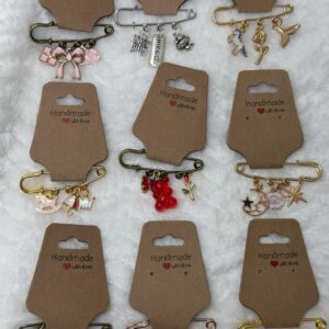 Enchanted 3-Charm Pin Brooch