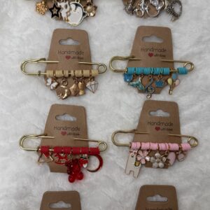 Icon 5-Charm Pin Brooch