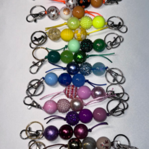 3-Bead Signature Keychain