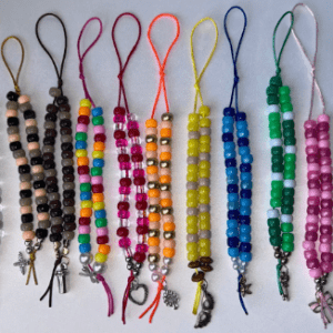 Pony Bead Phone Charm