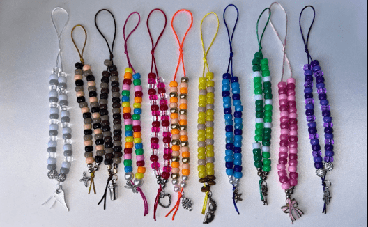 Pony Bead Phone Charm